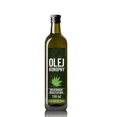 Olej konopny 100ml szkło