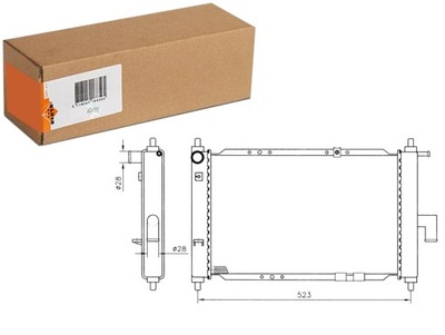 RADUADOR DEL MOTOR DE AGUA DAEWOO MATIZ 0.8 09.98- NRF  