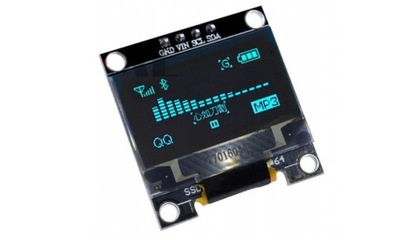 Wyświetlacz OLED 0,96 SPI I2C Arduino ŻN Niebieski