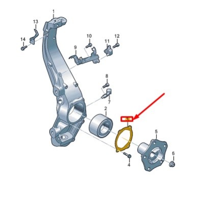 Audi e-tron gt wheel hub plate 971501375a фото №1