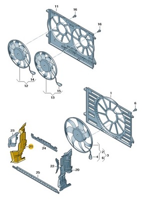 Воздуховод воздуха перед правая audi a5 b9 aso фото №1