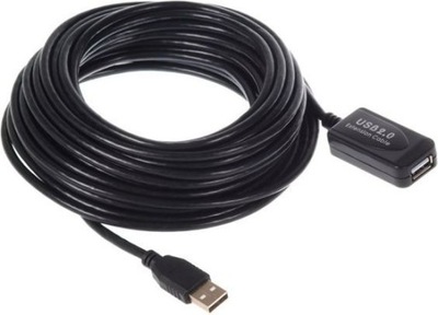 Kabel USB 10 m Bez Wzmacniacza, Męsko - Żeński