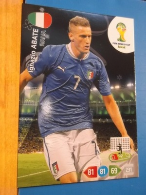 PANINI WORLD CUP BRAZIL 2014 Ignazio Abate Włochy