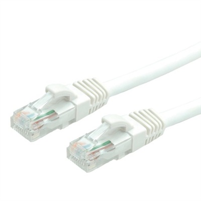 Kabel sieciowy LAN UTP Cat.6A RJ45 biały 10m