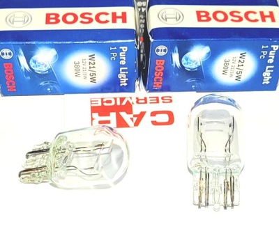 LAMP P21/4W 12V PURE LIGHT BOSCH 1987302215 P214W 108730225 Buy used from  Poland