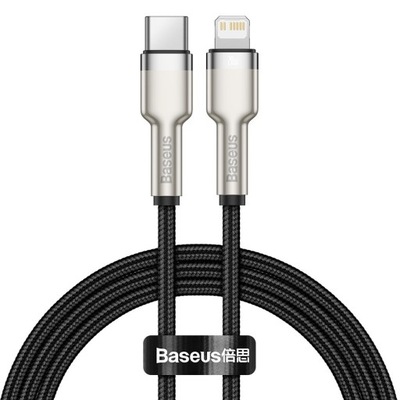 BASEUS Kabel USB-C - Lightning mocny 25 cm 20 W