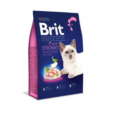 Brit Premium Adult Cat kurczak 8kg