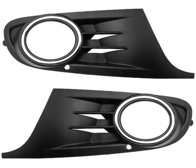 VW GOLF VI 08-, REJILLA DEFLECTOR DE PARAGOLPES CROMO L+P  