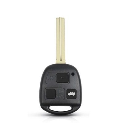 WITH RUBBER PAD REMOTE CAR KEY SHELL CASE PARA TOYOTA YARIS CARINA CO~57823  