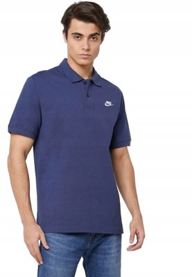 KOSZULKA POLO NIKE MĘSKA KOSZULKA POLÓWKA GRANAT 909746 r. XS