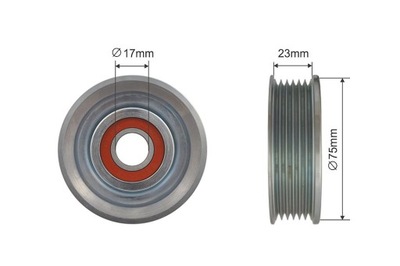 NTY ROLL NAPINACZA, BELT WEDGE MULTI-RIBBED RNK-MZ-015  