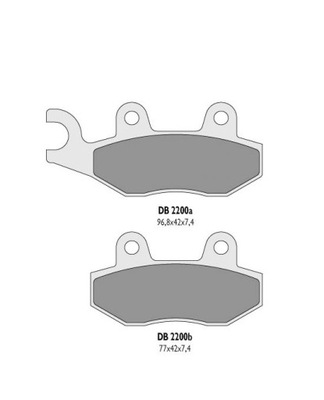 DELTA BRAKING КОЛОДКИ ТОРМОЗНЫЕ KH135 / KH214 ПЕРЕД