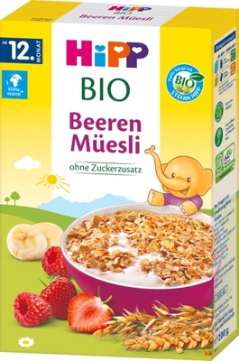 Hipp Bio Musli mleka Truskawki Maliny 200g 12m