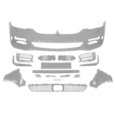 Бампер bmw 5 09.16- білий фото №1