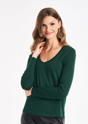 OCHNIK Zielona bluzka damska LSLDT-0027-54 r. S