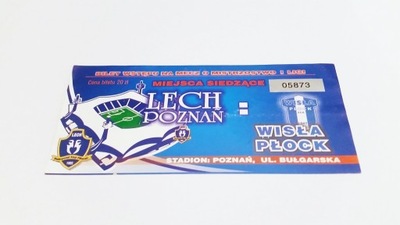 bilet LECH Poznań - WISŁA Płock 2002