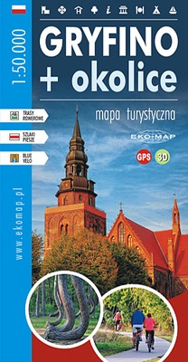 2021 MAPA TURYSTYCZNA GRYFINO I OKOLICE 1:50 000