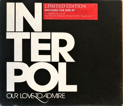 2CD INTERPOL OUR LOVE TO ADMIRE