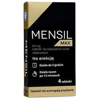 Mensil MAX erekcja potencja wzwód sex mocny lek 4x