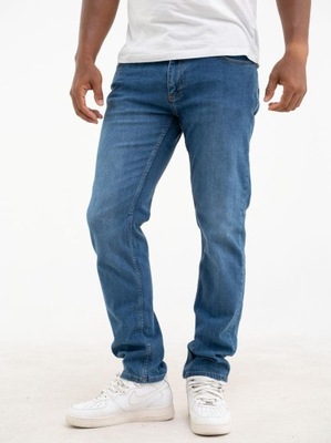 Spodnie MĘSKIE Jeansowe CROLL Niebieskie 40