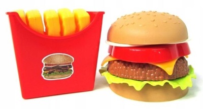 Fast food zabawkowy Mc Donald Frytki i burger