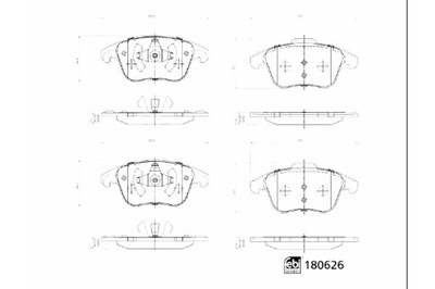 FEBI BILSTEIN ZAPATAS DE FRENADO PARTE DELANTERA CITROEN C4 C4 I PEUGEOT 207 208  