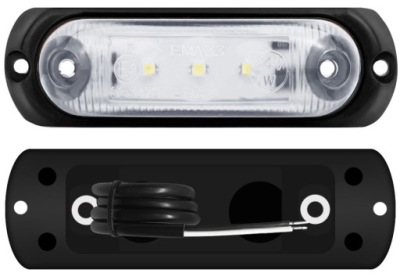 Габаритний ліхтар декоративна білий овальна універсальна фото №1