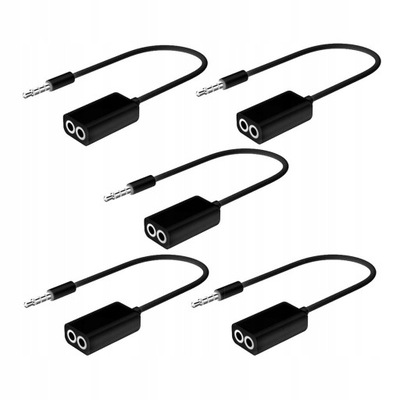 5x 3,5 mm rozgałęźnik słuchawkowy Adapter audio Y