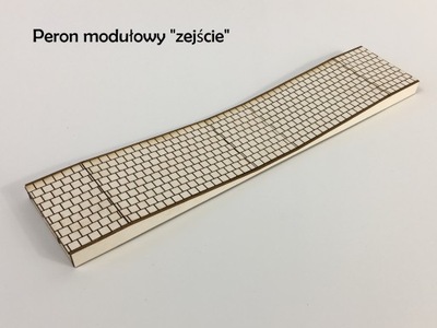 Peron modułowy "zejście" 25 cm H0