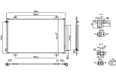 NISSENS KONDENSATORIUS KONDICIONAVIMO HONDA ODYSSEY 2.3 3.5 07.02- 