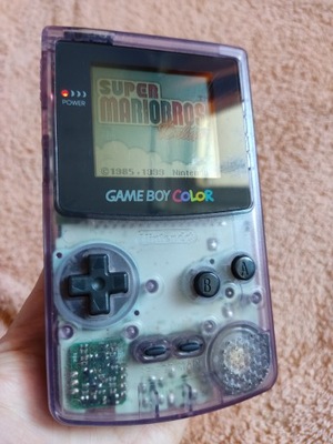 Nintendo Game Boy Color Clear Purple