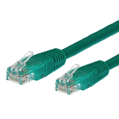 Patchcord kat.5e RJ45 UTP 3m. zielony