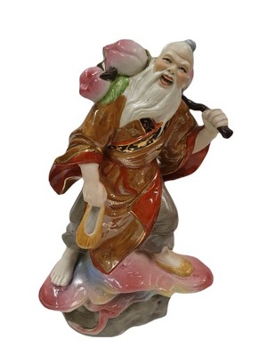 Lata 80. ’ Jing De Zhen. Chińska figurka porcelanowa Mandaryn Duża