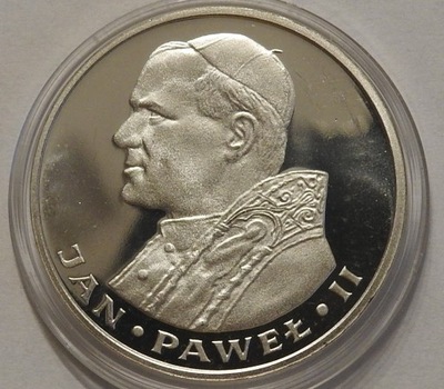 1000 zł Jan Paweł II 1982 lustrzanka L-