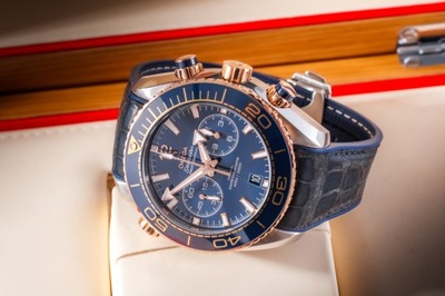 OMEGA SEAMASTER PLANET OCEAN CHRONOGRAPH MASTER COSC SS|18K GOLD 45,5MM/KPL