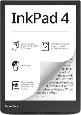 PocketBook 743 InkPad 4 srebrny