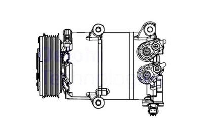 DELPHI KOMPRESORIUS KONDICIONAVIMO FORD KUGA II TOURNEO CONNECT V408 