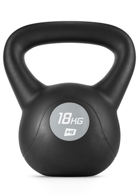 Kettlebell bitumiczny 18kg odważnik hantel ciężar