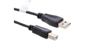 Kabel USB A wtyk - USB B wtyk 2.0 czarny AK-300105-018-S /1,8m
