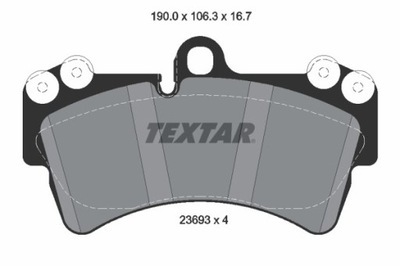 ZAPATAS DE FRENADO AUDI PARTE DELANTERA Q7 3,0-6,0 TDI QUATTRO 06-15 EPAD 2369381  