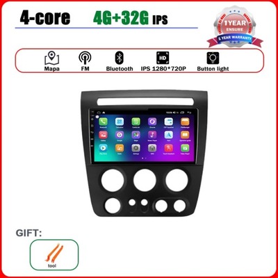 Y 4G 32GAUTO RADIO PLAYER CARPLAY BLUETOOTH PARA HUMMER H3 1 2005 - 2010 SAM  