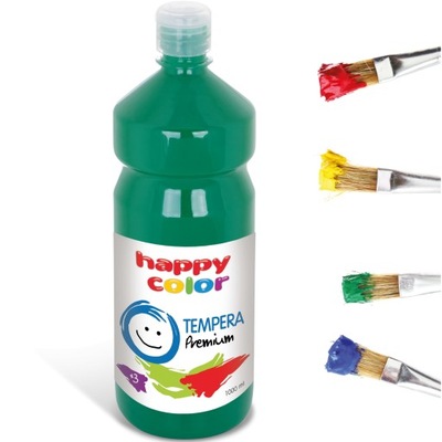 Farba HAPPY COLOR 1l tempera ZIELONA CIEMNA 52