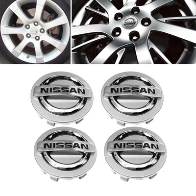 4 PIEZAS NISSAN QASHQAI TAPACUBOS KAPSLE PARA DISCOS 54MM  