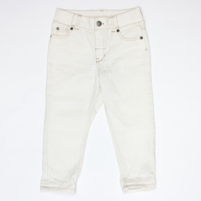 Spodnie jeansowe białe dziewczynka 86 (12-18 m-cy) Biały