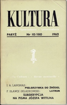 KULTURA 1962 nr 10 Herling-Grudziński Gombrowicz Iwaniuk