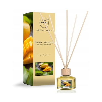 PATYCZKI ZAPACHOWE AROMA UNIQUE 50ML MANGO DYFUZOR ZAPACHOWY ODŚWIEŻACZ