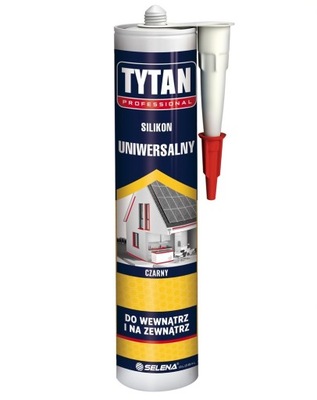 Silikon uniwersalny TYTAN czarny 280ml