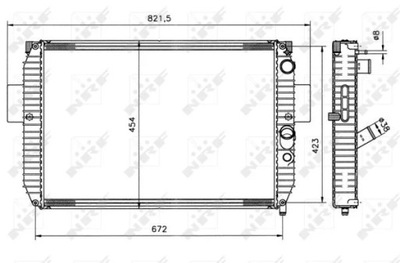 NRF 51564 CHLODNICA, SISTEMA DE REFRIGERACIÓN DEL MOTOR  