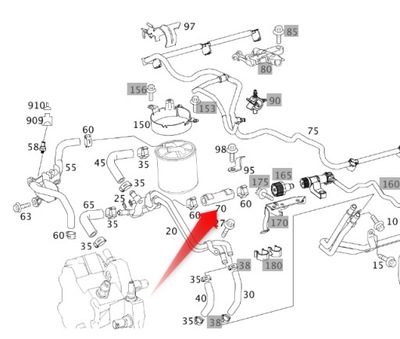 ГИБКИЙ ПАТРУБОК ТОПЛИВНЫЙ MERCEDES A6420782181