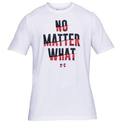 KOSZULKA UNDER ARMOUR NO MATTER WHAT MEN WHITE 100 XL